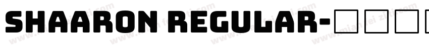 Shaaron Regular字体转换